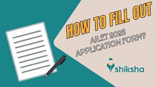 How to Fill AILET 2025 Application Form Check StepbyStep Guide [upl. by Donahoe]