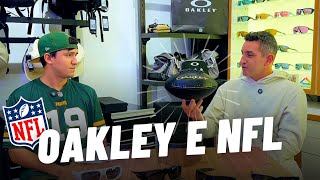 OAKLEY E NFL  DETALHES SOBRE A COLEÇÃO OAKLEY COLLAB NFL E CENAS DO PRIMEIRO JOGO NO BRASIL 2024 [upl. by Fesoj750]