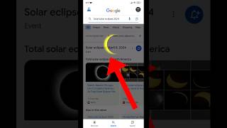 Google Easter Egg  Total Solar Eclipse 2024  Solar Eclipse [upl. by Markman]