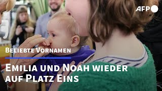 Noah und Emilia wieder top Die beliebtesten Babynamen 2022  AFP [upl. by Frentz]