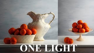 ONE LIGHT Food Still Life Photography [upl. by Eyeleen]