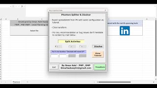 Tool no21 Premium  Phantom  Activity Splitter amp Dissolver [upl. by Eidna]