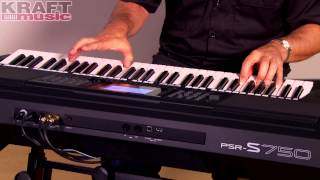 Kraft Music  Yamaha PSRS750 Arranger Demo with Peter Baartmans [upl. by Elimac813]