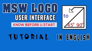 Introduction to MSWlogo screen user interface [upl. by Hayouqes]