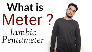 Meter  Iambic Pentameter Trimeter Tetrameter Hexameter in Hindi [upl. by Niamjneb]