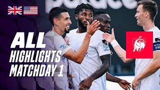 ALL HIGHLIGHTS MATCHDAY 1 🤩⚽ Jupiler Pro League 2324 [upl. by Pizor]