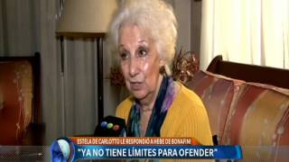 Estela de Carlotto le contestó a Hebe tras las duras acusaciones – Telefe Noticias [upl. by Arised]