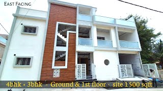 4bhk  3bhk  Ground amp 1st Floor  site 30 x 50 1500 Sqft  Near Horamavu  Kalkeri  Olives [upl. by Syhr]