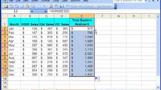 Excel Tutorial Tip 1  Copy Formula Down Column Excel Training Courses Sydney [upl. by Kinsman]