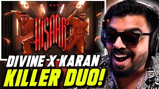 HISAAB REACTION  DIVINE X KARAN AUJLA  Street Dreams Album  AFAIK [upl. by Znerol]