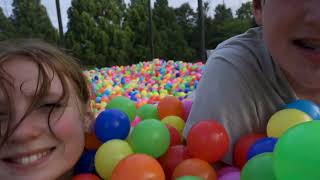 Filling My Trampoline with Ball Pit Balls OG Trifecta [upl. by Ennirok782]