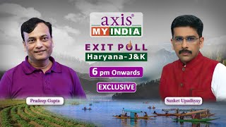 Watch Haryana and Jammu amp Kashmir Exit Poll with Pradeep Gupta I 6 pm Onwards [upl. by Natividad92]