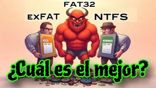 FAT32 vs exFAT vs NTFS  Sistemas de Archivos de Windows ¡Descubre FAT32 exFAT y NTFS [upl. by Averir]