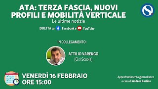 ATA dalle graduatorie terza fascia ai nuovi profili fino alla mobilità verticale [upl. by Lawry]