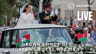 LIVE Crown prince of Jordans royal wedding in Amman [upl. by Epilef374]