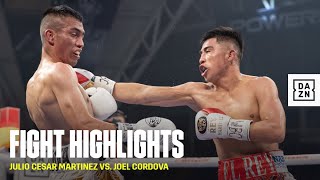 FIGHT HIGHLIGHTS  Julio Cesar Martinez vs Joel Cordova [upl. by Kristofor221]