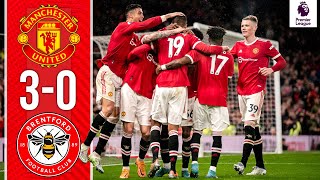 Varanes First United Goal  Manchester United 30 Brentford  Highlights [upl. by Madonna440]