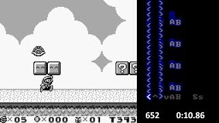 GB Super Mario Land 2 in 004155 TAS by mugg amp Masterjun [upl. by Ozmo123]