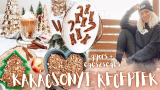 EGÉSZSÉGES KARÁCSONYI RECEPTEK 🎄 [upl. by Petes]