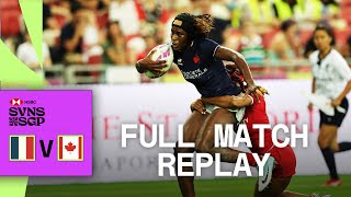 France storm past Canada  France v Canada  Singapore HSBC SVNS  Full Match Replay [upl. by Athena]