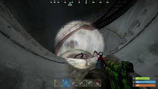 Rust Day 5 Taking my LMG to military tunnel [upl. by Refinej620]