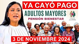 💥SE ADELANTA ADULTOS MAYORES HOY DOMINGAZO 3 DE NOVIEMBRE LETRA Y FECHA DEL DEPOSITO💥 [upl. by Gnal]