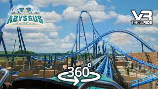 Hold on Tight Insane 360° POV Front Row Ride on Abyssus VR Roller Coaster at Energylandia [upl. by Kelton]