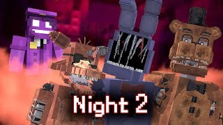 MINE Nights at Freddys ORIGINS  Night 2  Five Nights at Freddys Minecraft Roleplay [upl. by Feodora960]