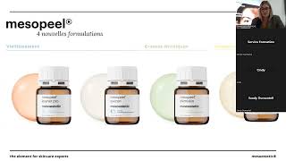 webinaire  Découvrez les innovations peeling mesoestetic 0124 ♦ Corpoderm  Healthcare amp Beauty [upl. by Talanian]