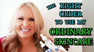 HOW TO LAYER THE ORDINARY SKINCARE Anti Aging OVER 40 [upl. by Carolee431]