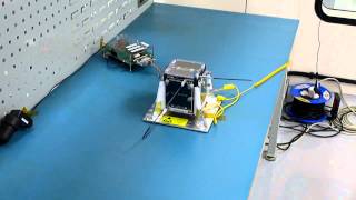 Nayif1 CubeSat Antenna Deployment Test  slow motion [upl. by Aimo418]