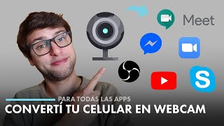 Cómo Usar Tu CELULAR como WEBCAM  Tutorial para Utilizar Tu Teléfono como Cámara Web en OBS [upl. by Ogaitnas]