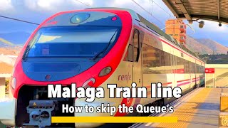 How to use the Malaga Fuengirola trainline using a credit card Skip the queues no waiting [upl. by Kalman]