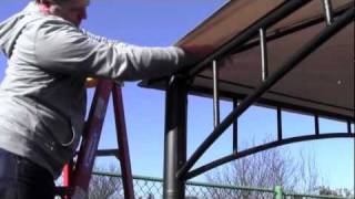 How to install a canopy for the Target Summer Veranda Gazebo [upl. by Kesley]