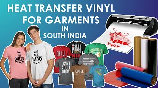 Heat Transfer Vinyl for Garments in Tiruppur  Variety amp Multicolor Vinyl  Customised T shirt print [upl. by Claus]