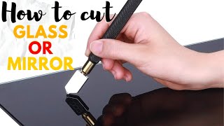 Glass cutter pen  How to Cut Glass  Glass Cutting [upl. by Elbag565]