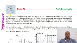 Dipôle RL correction exercice [upl. by Hali102]