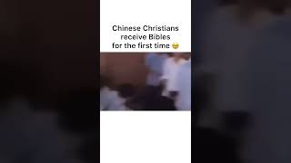 Chinese Christians Receive Bibles for the 1st Time 🥹 [upl. by Alburg721]