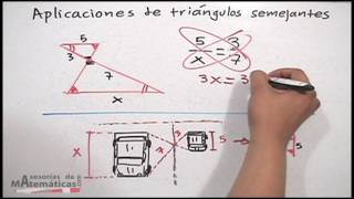 Triángulos semejantes│problemas [upl. by Roel]