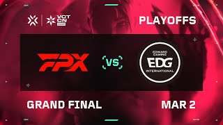 FPX vs EDG  Grand Final  VCT CN Kickoff [upl. by Naasah]