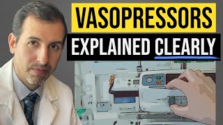 Vasopressors Explained Clearly Norepinephrine Epinephrine Vasopressin Dobutamine [upl. by Clara]