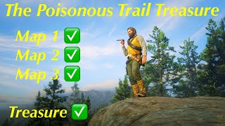 Red Dead Redemption 2 The Poisonous Trail Treasure Complete Guide  All Map Locations amp Treasure [upl. by Leuneb]