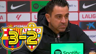 RUEDA PRENSA XAVI FC BARCELONA 32 ALMERIA CF [upl. by Chuipek445]