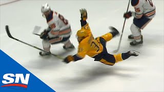 Arvidsson Goes Full Bobby Orr As Gagner amp Nurse Trip Him [upl. by Mohammad]