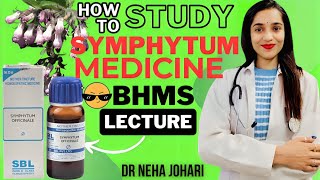 Symphytum officinalishomeopathic medicineBHMS video lecture [upl. by Etessil]