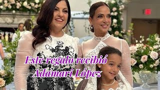 Adamari López recibe un increíble obsequio de la diseñadora Mar Segovia [upl. by Jessen]