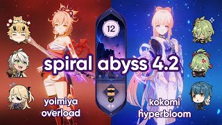 Spiral Abyss 42 from a YoimiyaKokomi main [upl. by Moazami]