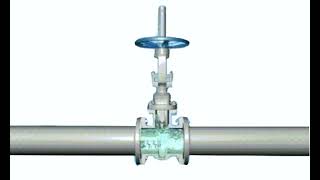 Gate Valve working animation  Types of valve  Flow control  Fluid mechanics  Control valve [upl. by Hinze]