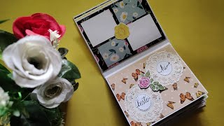 CREATIVE AND UNIQUE SCRAPBOOK TUTORIAL  FOR BEST FRIEND  EASY AND QUICK DIY ALBUM diy handmade [upl. by Gnoud562]