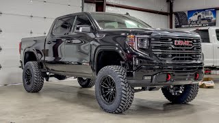 2023 GMC AT4 with 4” Zone lift on 20x10s35” trails [upl. by Gilbertine]